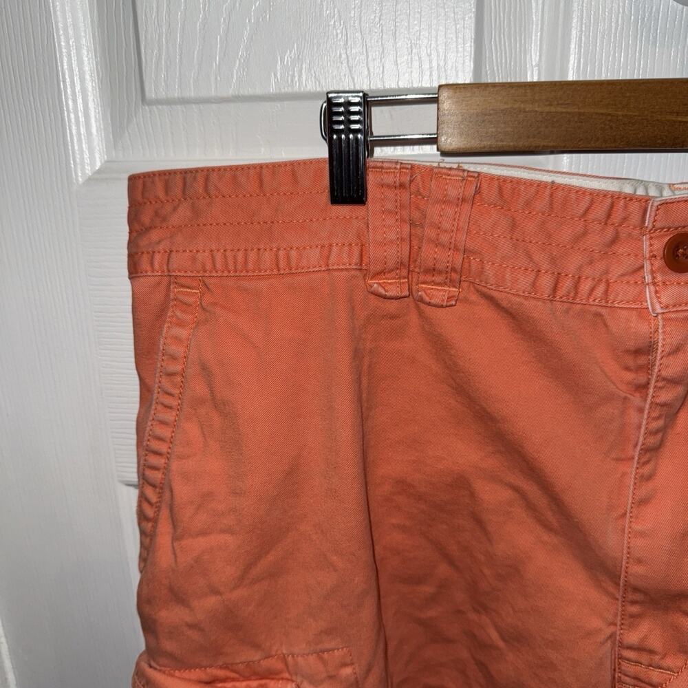 VTG Polo Ralph Lauren Men’s Cotton Cargo Shorts Orange Size 42T Tall - Picture 3 of 9